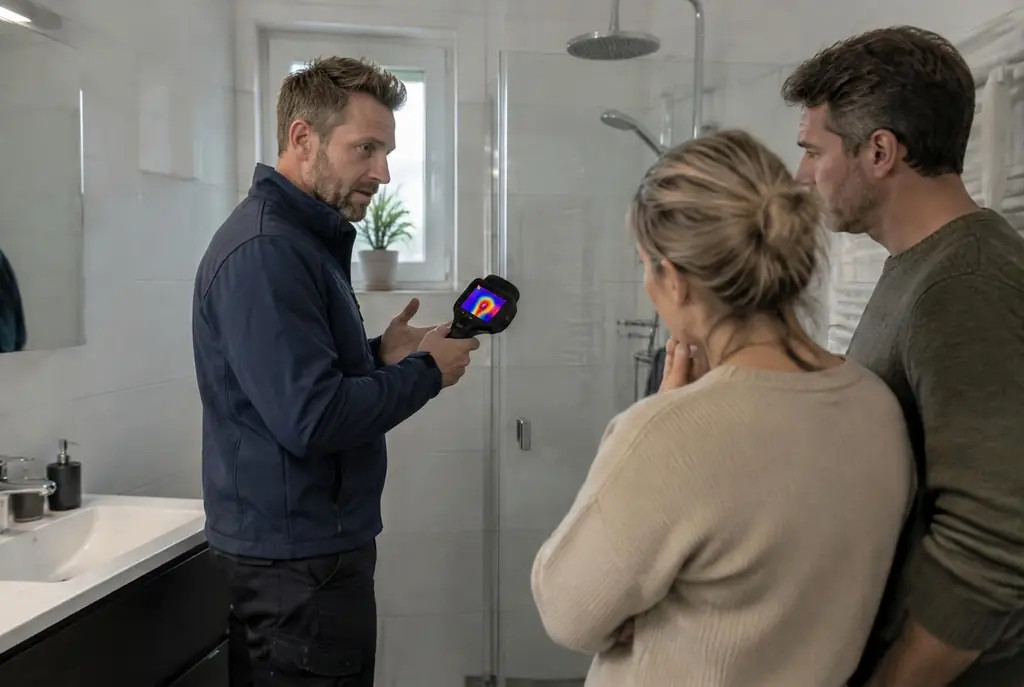 Lekdetectie Deventer – specialist legt bevindingen uit aan bewoner